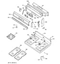 Diagram for 2 - Control Panel & Cooktop