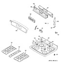 Diagram for 2 - Control Panel & Cooktop