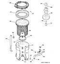 Diagram for 3 - Tub, Basket & Agitator