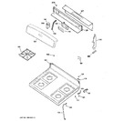 Diagram for 2 - Control Panel & Cooktop