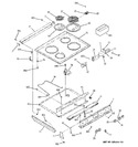 Diagram for 1 - Control Panel & Cooktop