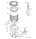 Diagram for 3 - Tub, Basket & Agitator