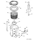 Diagram for 3 - Tub, Basket & Agitator