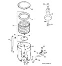 Diagram for 3 - Tub, Basket & Agitator