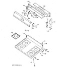 Diagram for 2 - Control Panel & Cooktop