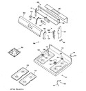 Diagram for 2 - Control Panel & Cooktop