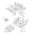 Diagram for 2 - Control Panel & Cooktop