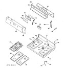 Diagram for 2 - Control Panel & Cooktop