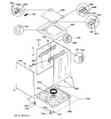 Diagram for 4 - Washer Lower Cabinet & Top