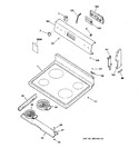 Diagram for 1 - Control Panel & Cooktop