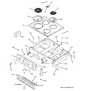 Diagram for 1 - Control Panel & Cooktop