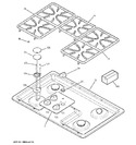 Diagram for 1 - Control Panel & Cooktop