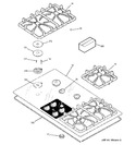 Diagram for 2 - Control Panel & Cooktop