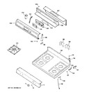 Diagram for 2 - Control Panel & Cooktop