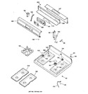 Diagram for 2 - Control Panel & Cooktop