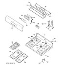 Diagram for 2 - Control Panel & Cooktop