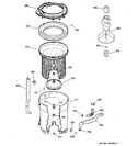 Diagram for 3 - Tub, Basket & Agitator