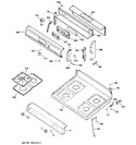 Diagram for 2 - Control Panel & Cooktop