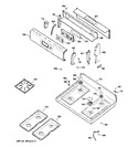 Diagram for 2 - Control Panel & Cooktop