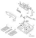 Diagram for 2 - Control Panel & Cooktop