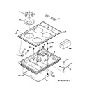 Diagram for 2 - Control Panel & Cooktop