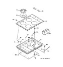 Diagram for 2 - Control Panel & Cooktop