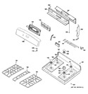 Diagram for 2 - Control Panel & Cooktop