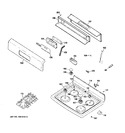 Diagram for 2 - Control Panel & Cooktop