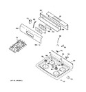 Diagram for 2 - Control Panel & Cooktop