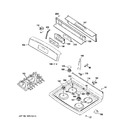 Diagram for 2 - Control Panel & Cooktop