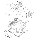 Diagram for 1 - Control Panel & Cooktop