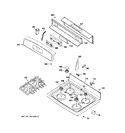 Diagram for 2 - Control Panel & Cooktop