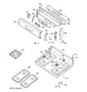 Diagram for 2 - Control Panel & Cooktop