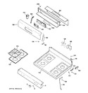 Diagram for 2 - Control Panel & Cooktop