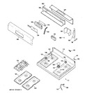 Diagram for 2 - Control Panel & Cooktop