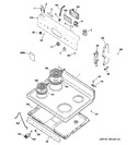 Diagram for 1 - Control Panel & Cooktop