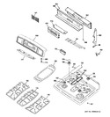 Diagram for 2 - Control Panel & Cooktop