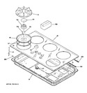 Diagram for 2 - Control Panel & Cooktop