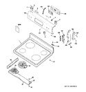 Diagram for 1 - Control Panel & Cooktop