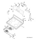 Diagram for 1 - Control Panel & Cooktop