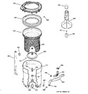 Diagram for 3 - Tub, Basket & Agitator