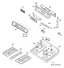 Diagram for 2 - Control Panel & Cooktop