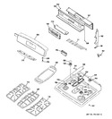 Diagram for 2 - Control Panel & Cooktop