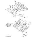 Diagram for 2 - Control Panel & Cooktop