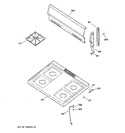 Diagram for 2 - Control Panel & Cooktop