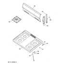 Diagram for 2 - Control Panel & Cooktop