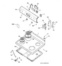 Diagram for 1 - Control Panel & Cooktop