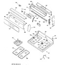 Diagram for 2 - Control Panel & Cooktop