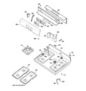 Diagram for 2 - Control Panel & Cooktop