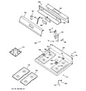 Diagram for 2 - Control Panel & Cooktop